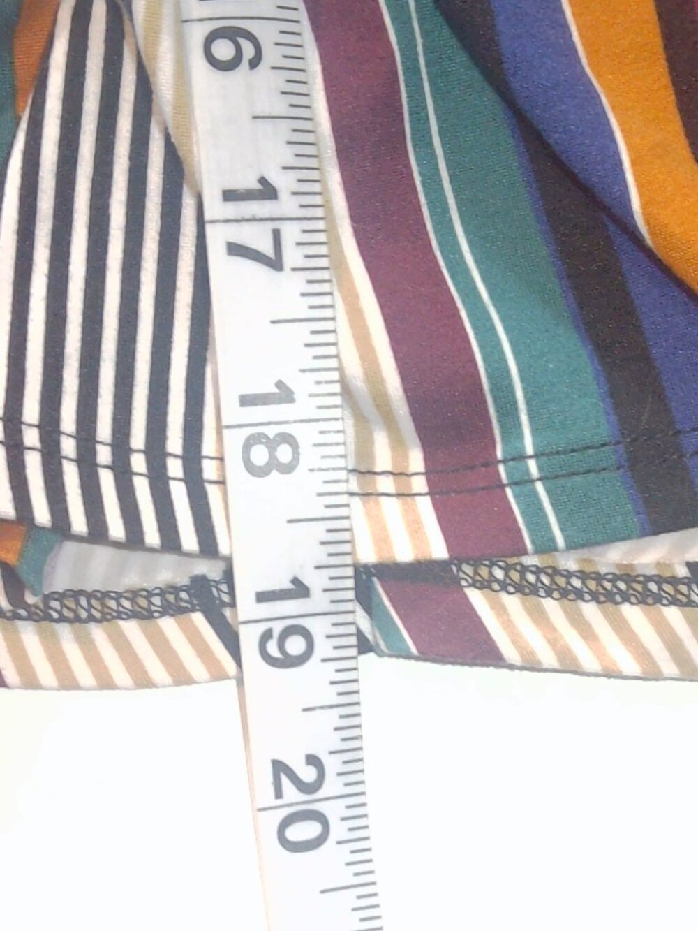Venus Retro Multi-Color Striped Ruched Cami Dress - Picture 13 of 16